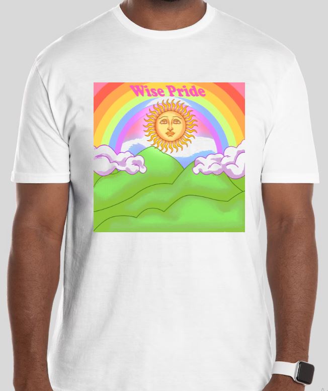 Unisex Wise Pride 2025 T-Shirt - Logo by Mars Disalvatore